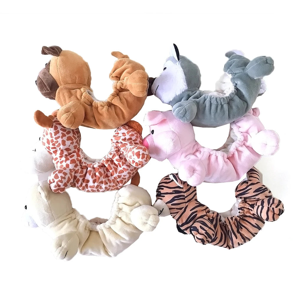 LIUHUO Ice Skate Blade Covers Lovely Animals Terry Figure Skating Soakers Skate Blade Cover