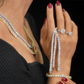 2-5mm 6-24inches Moissanite 925 Sterling Silver VVS Diamond Tennis Chain Bracelets  Necklace Women Men GRA Luxury Jewelry