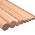 Factory Direct Finished Dowel Rods Sticks Round Rods Birch Straight and Smooth Dowels Rod Wooden Stick Wood  Model Parts