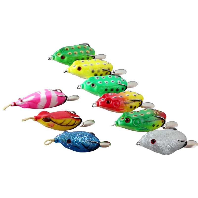 Quality Supply Fishing Frog Lures Us Topwater Jerry Frog Lure Soft Frog 55mm 9g Soft Plastic Baits for Snakehead Bass