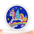 Crystal Diamond Painting Artwork Unicorn Arts DIY Diamond Dot Painting Kids Kits With Round Frame