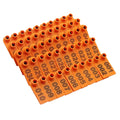 Factory Price Animal Ear Tag 001-100 Numbers Orange  Farm Equipment Cattle Sheep Goat Ear Tag