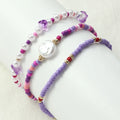 Handmade Boho 3 Piece Friendship Glass Seed Beads Plastic Pearl Bead Bracelet Sets Bead Bracelets Jewelry Beach