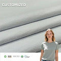 67% Organic Cotton 28% Hemp 5% Spandex Jersey Fabric for T-shirt