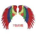 Fashion DIY Accessories Sew on Feather Patches Large Sequins Wing Patch for Clothing Applique