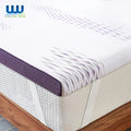 Surmatelas Fire Retardant king Size Bamboo Soft Gel Infused Single Memory Foam Mattress Topper Pads