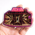 Customize Kawaii Cute Designs clear Plastic Acrylic Epoxy Pin Badges Holder Custom Laser Cut Acrylic Brooch Pin