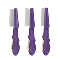 Pet Grooming Comb Removes Fleas Tangles Dematting Detangling Stainless Steel Pet Comb for Dogs and Cats