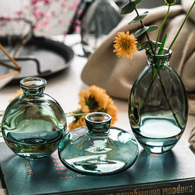 3Pcs Wholesale Top Quality Classic Creative Mini Glass Vases Set Home Deco Room Reagent Bottles Flower Glass Vase
