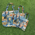 Qetesh Tote Bag Custom Designer Beautiful Canvas Vincent Van Gogh Totally Van Goghed Starry Night Sunflower Tote Bag for Unisex