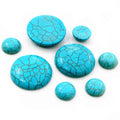 10-40pcs 10mm 12mm 25mm Imitation Turquoise Material Flat Back Cabochons Cameo Dome DIY Jewelry Making Findings Supplies