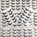 10 Pairs 3d Faux Mink Lashes Box With logo Lash Trays Wholesale Silk Cruelty Free Lashes Faux Mink MegaBDM