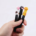 Best Selling 3pcs Professional Slant and Pointed Tweezers Set With Protective Cover Eyebrow Tweezers for Cosmetics