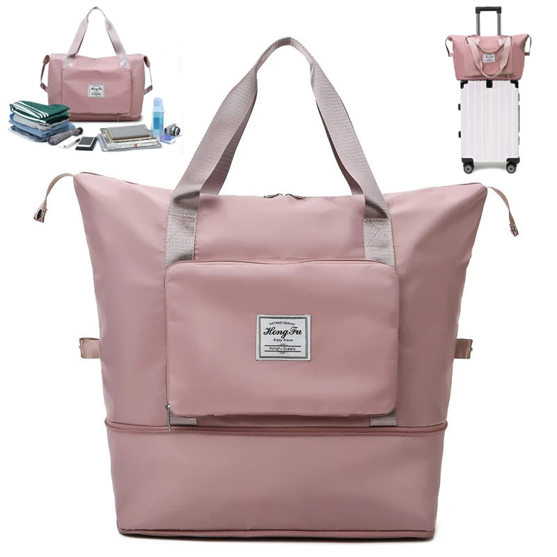Women's Fashion Large Capacity Waterproof Folding Duffel Bags Tote Handbag for Travel Reisen Borse Da Viaggio Dropshipping
