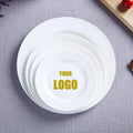 Wholesale Luxury Bone China Dinner Set Fine Ceramic White Gold Inlay Handpainted Customized Logo Eco-Friendly Christmas Holidays