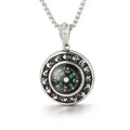 Statement Necklaces Men Stainless Steel Skull Compass Necklace Jewelry