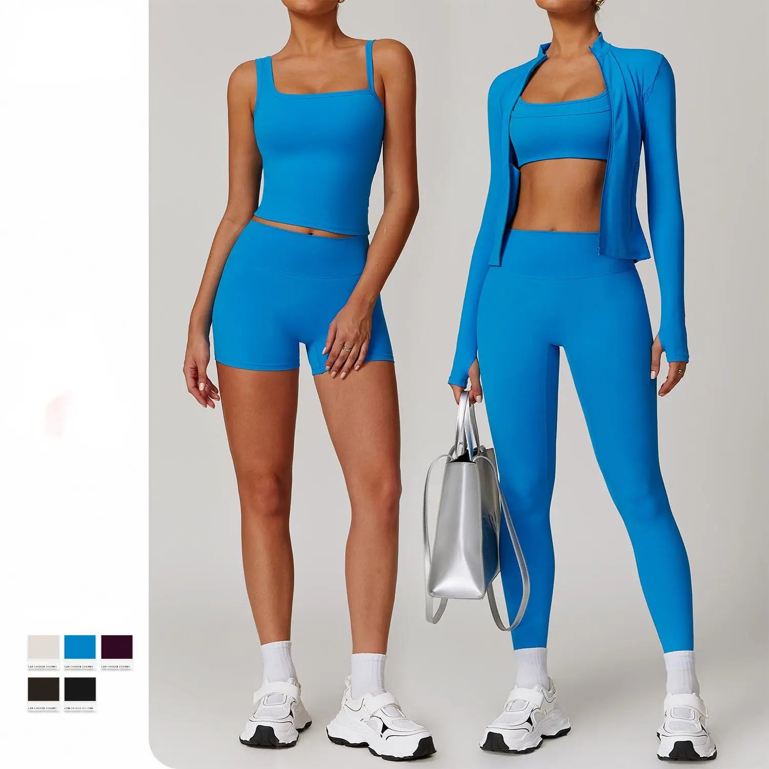 Autumn and Winter Quick Dry Long Sleeve Yoga Set Outdoor Training Wear Running Sports Fitness Wear Set
