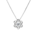 Wholesale New Fashion Jewelry Chain 925 Silver Six-pointed Star Zircon Necklace for Women MegaBDM