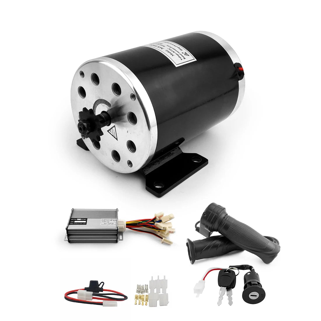 Upgraded MY1020  Controller LED Throttle 36V48V 1000W Brush High Speed Motor Ebike Electric Kids Go Kart Kit