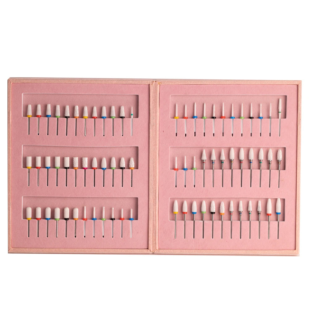 Tungsten Carbide Nail Drill Bits Set for Electric Manicure Pedicure Nail File Machine Drill Bit Ceramic Nail Drill Bit Set