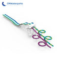 Quality Combination Curve  Slides And  30Ft Lane Race Fiberglass Water Slide