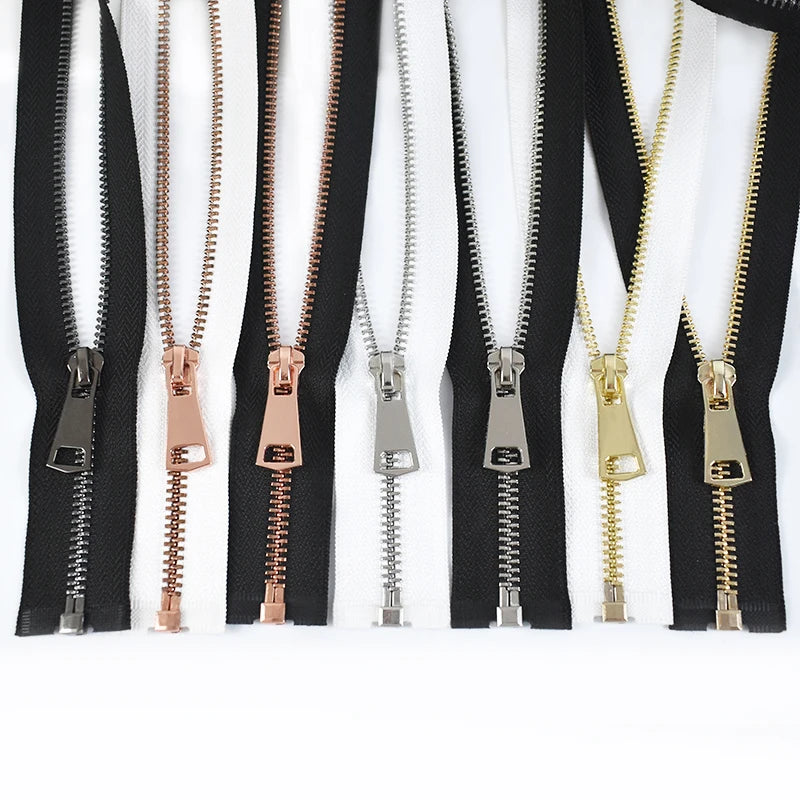 For ZA447 5# Open-end 16/60/70/80cm Bag Garment Sewing Accessories Clothing Jacket Auto Lock Metal Zipper