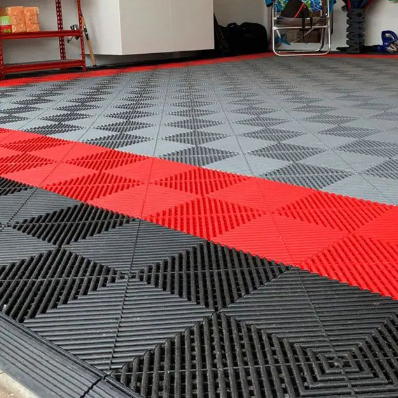 Factory Good Quality&Durable Withstand Forklift Warehouse Workshop PVC Garage Floor Tiles Plastic Garage Floor Mat