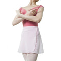 Pink Short Chiffon Ballet Skirt Women Ballet Wrap Dance Basic Skirt