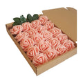 SZ04324 Artificial Flower Roses 20pcs Real Touch Fake Foam Roses for DIY Bouquets Wedding Party Baby Shower Home Decoration