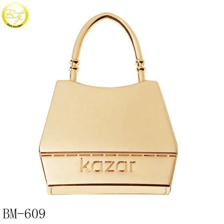 Custom Engraved Letter Bag logo Brand Gold Plate Zinc Alloy Decorative Luggage Metal Label Emblems