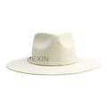 Unisex Men's Women's 100% Australian Wool Silver Belly Dobby Style Adjustable Wide Brim Fedora Leather Ribbon Casual Four
