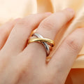 SSeeSY Anillos Fashion Jewelry Non Tarnish Brass Copper Multi Layer Ring for Men Women