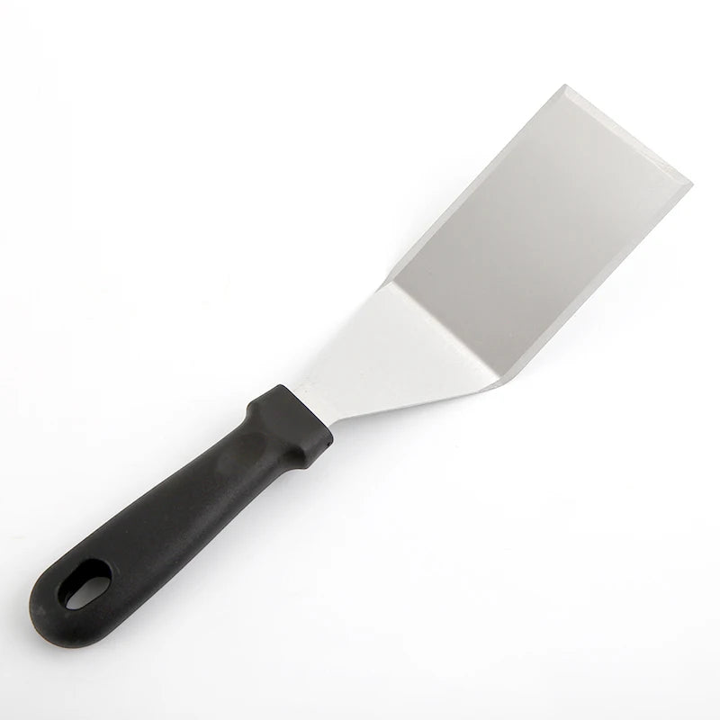 Low Price Stainless Steel Cooking Spatula with PP Handle Kitchen Gadget Cooking Ware Customized Logo Package