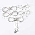 Wholesale Rhinestone Buckle Bow Tassel Flower Brooches With Pin for Wedding Dress Garment Crystal Shoes Bags Diy Decorations MegaBDM