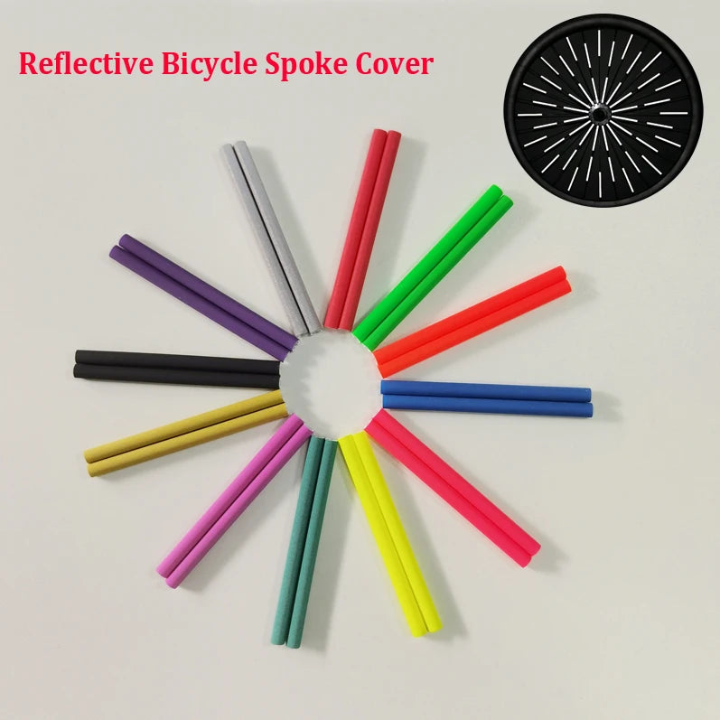 Factory Price Low MOQ Bulk Wholesale Bicycle Spoke Reflector ABS Durable High Visibility Clip On Spoke Cover Spoke Reflector