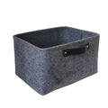 Felt Storage Basket Bag Storage Bin Box Closet Storage Basket Organizer Fabric Foldable Free Square Laundry Basket Modern Kinds