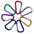 Promotional D Shape Mini Aluminum Custom Keychain Snap Hook With Holes Cheap Aluminum Carabiner Clip for Connect