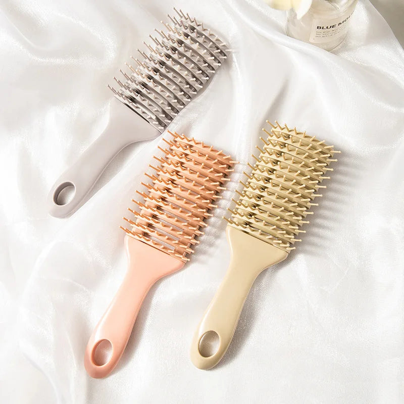 Wet Hairbrush Massage Hairbrush Comb Hair Curved and Vented Detangling Hair Brush