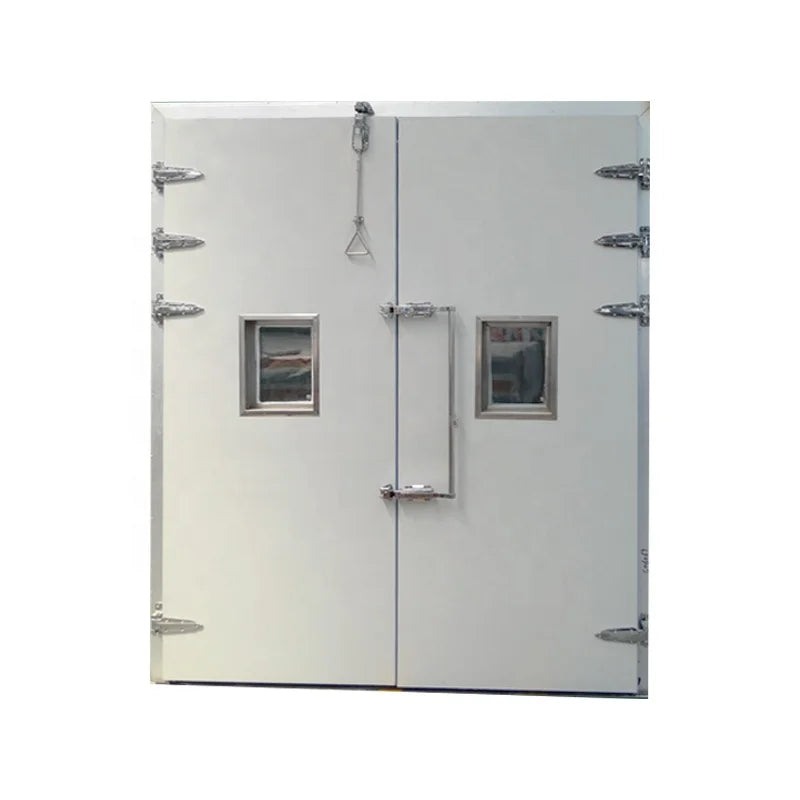 Industrial Design Style Zinc Alloy Double Door Fitting for Cold Room Includes Lock and Hinge
