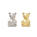 Cast Bear Metal Decoration Bookcase for Children's Room Mini Violent Bear Small Doll Decorations
