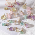 Irregular Gemstone Natural Stone Crystals Healing Stones Wire Wrap Rock Raw Clear Rose Quartz Pendant Necklace Jewelry