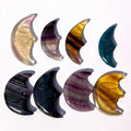 Wholesale Natural Carving Polished Mixed Rainbow Fluorite Moon Face Shaped Crystals Healing Stones for Gifts