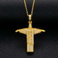 Unique Design Cross Pendant 18K Gold Plated 925 Sterling Silver VVS D Color Moissanite Diamond Iced Out Pendant Necklace