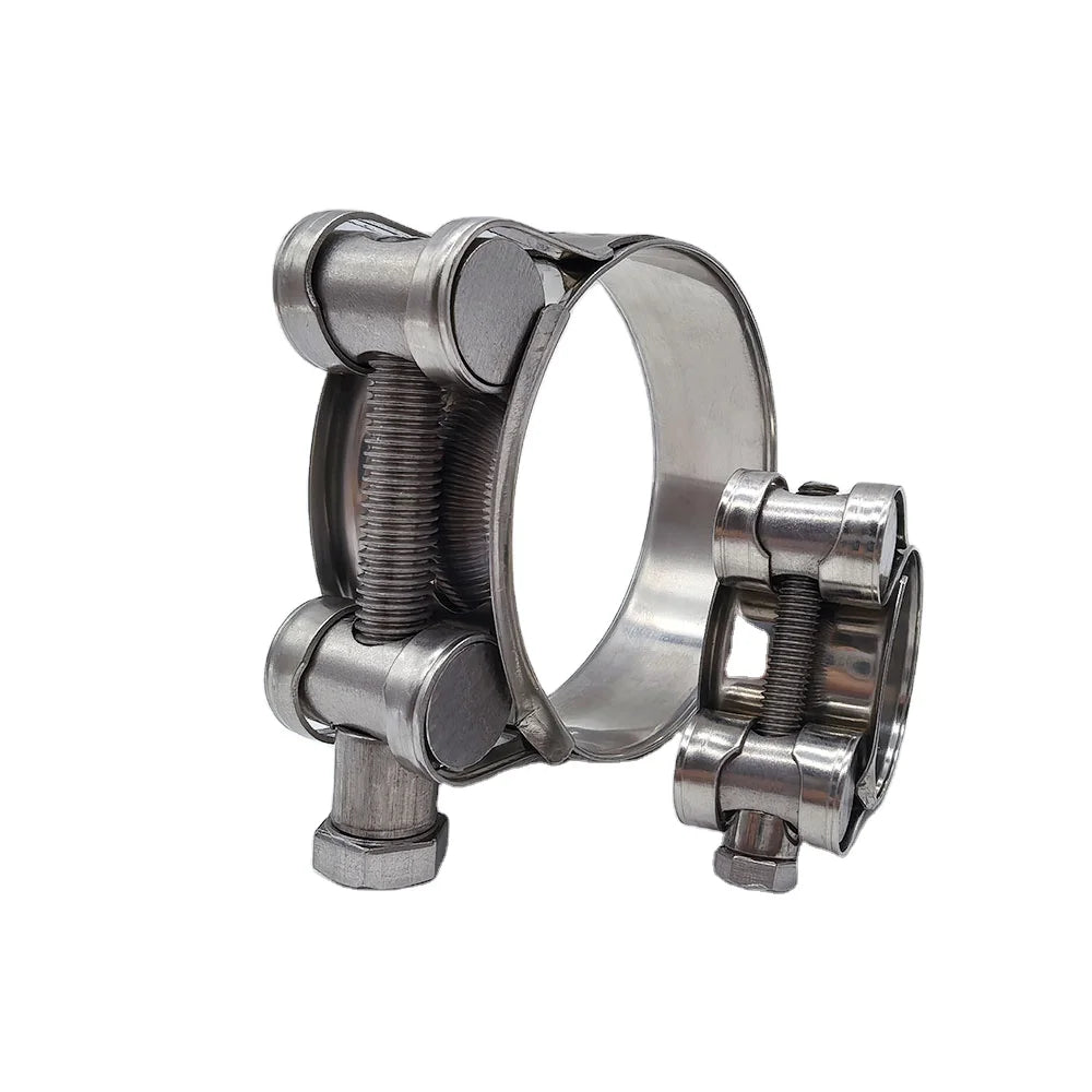 Rainbow Color Zinc Plated Industrial Hose Clamp Single Bolt Heavy Duty Water Oil Gas Pipe Hoop Factory Direct Export MegaBDM