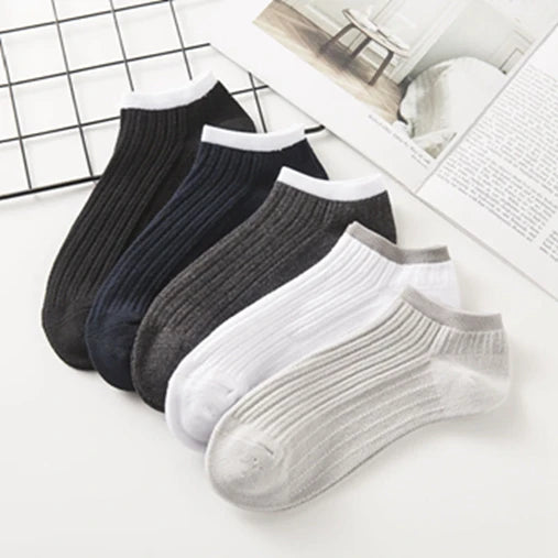 Woman's Ankle Socks Solid Plain White/black/gray Colors Socks for Girls