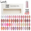 Lehchis 34-Color UV Gel Polish Long Duration 60 Shades Soak Rubber Base LED Lamp Designer Liquid for Salon Use Customizable Logo