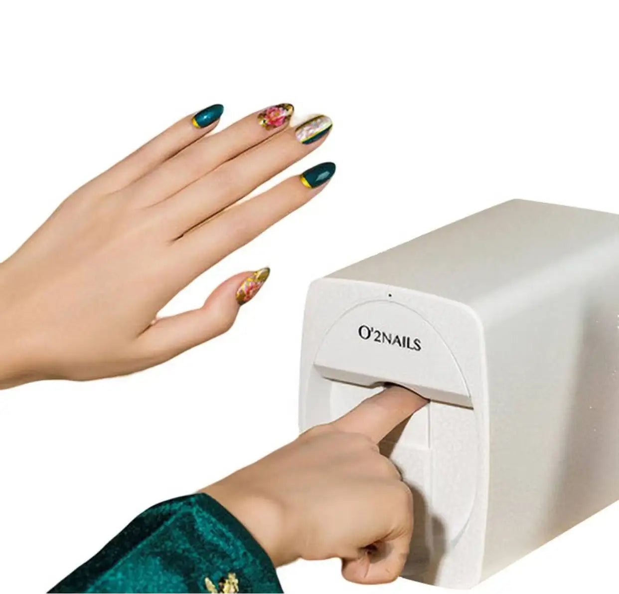 The Latest Portable Nail Polish Laser Flower Automatic Digital Women Electric Nail Painting Printer Equipment Manufacturer