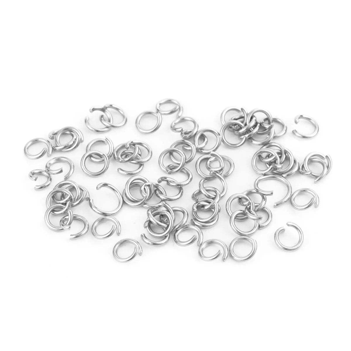 Silver Color Wholesale 3-12mm Open Jump Ring Metal Jump Rings for DIY Jewelry Findings