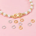 Minimalism 925 Sterling Silver Gold Plating Polished Ring Clasp for Jewelry Making Accessories