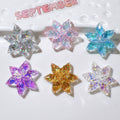 DIY Accessory Glitter Snowflake Charms Craft Snow Flower Cabochons Embellishment